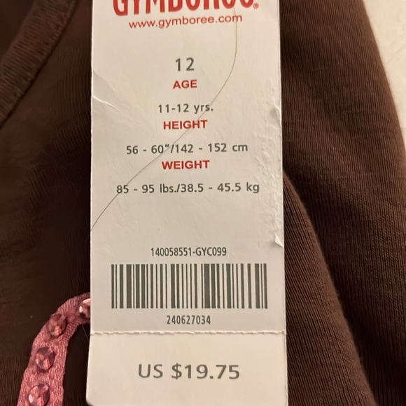 Gymboree brown sequin DANCE long sleeve t-shirt sequin ballerina size 12 NWT - Picture 11 of 11
